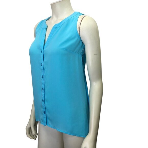 INC INTERNATIONAL CONCEPT SPLIT NECK SLEEVELESS TOP SM NEW WITHOUT TAG - Picture 3 of 6